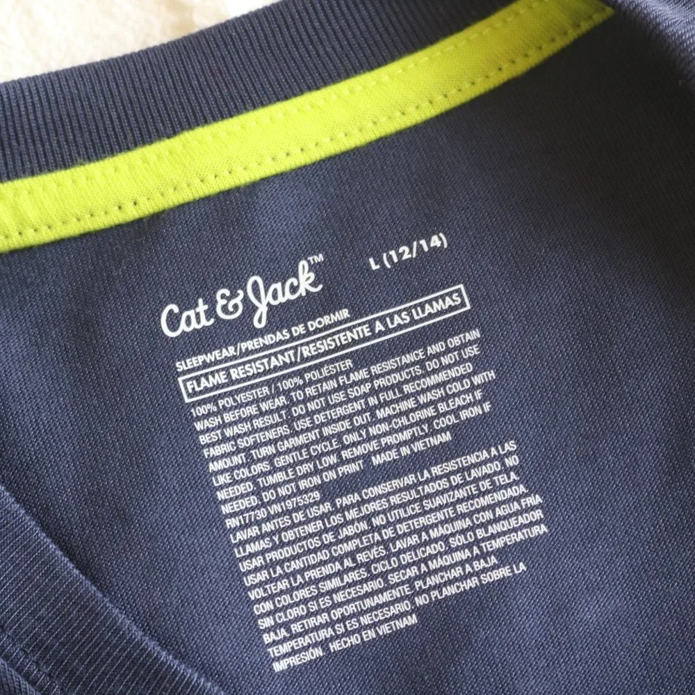 Cat & Jack | Super Soft Space Astronaut Long Sleeve Pajama Shirt NWT |  L 12/14